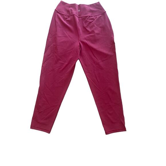 Athleta Elation Women Yoga Pants Coffeeberry Red Joggers Athleisure Small NWOT - Picture 4 of 9